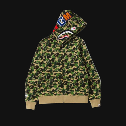 Bape Abc Camo Separate Shark Full Zip Hoodie