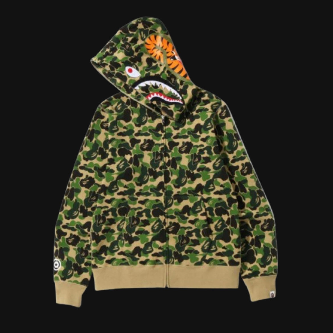 Bape Abc Camo Separate Shark Full Zip Hoodie